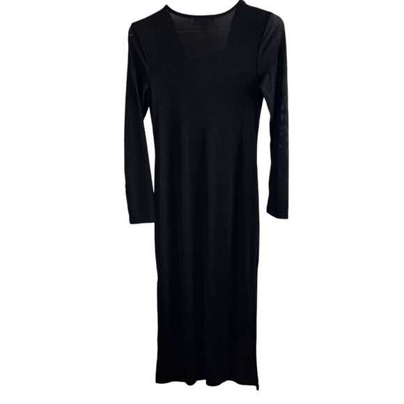 Band Of The Free Annabelle Black Cowl Neck Midi Dress NWT - Picture 11 of 14